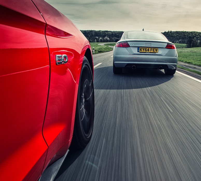 Тест-драйв от Top Gear: Ford Mustang против Audi TT