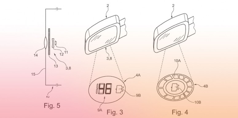 Ford запатентовал использование светового пятна в роли дисплея