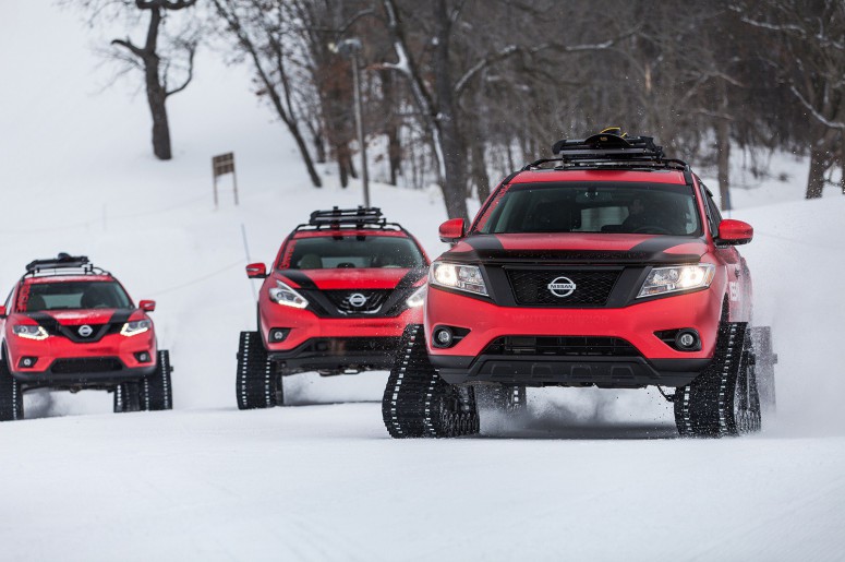Nissan собрал еще два снежных вездехода: видео