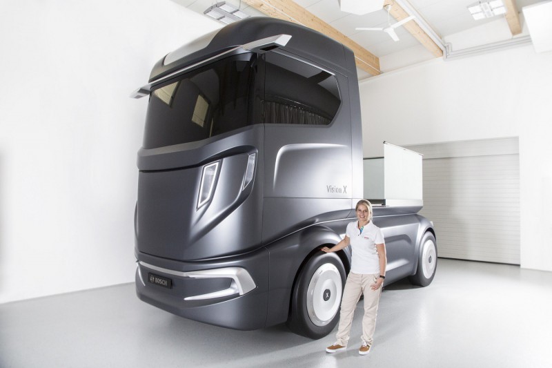 Bosch VisionX демонстрирует какими будут грузовики через 10 лет