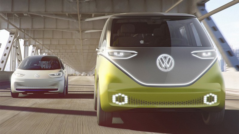Инновационный минивэн VW I.D. Buzz питается от электричества (фото)
