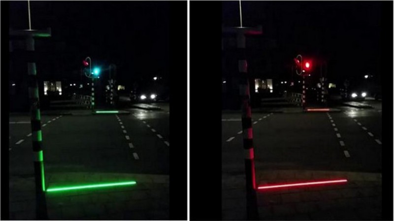 Голландцы тестируют светофор, разработанный для любителей смартфонов