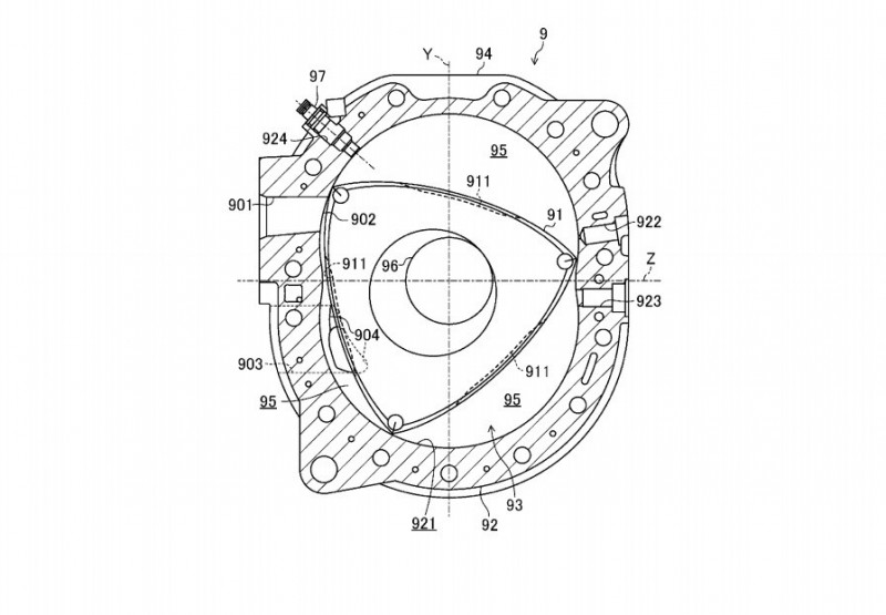 Mazda запатентовала новые идеи для роторного двигателя