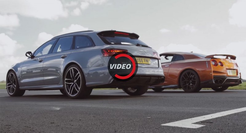 Универсал Audi RS6 Avant оказался проворнее 2017 Nissan GT-R [видео]