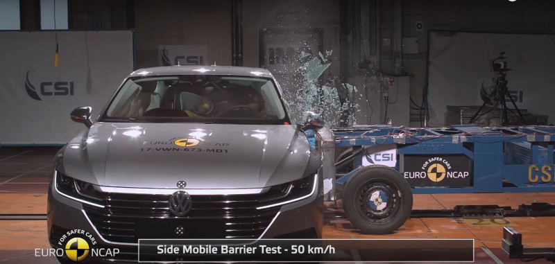 VW Arteon получил от Euro NCAP пятизвездочный рейтинг безопасности [видео]