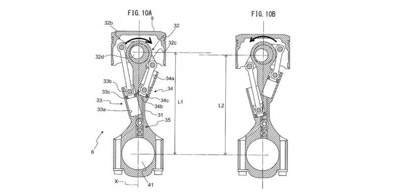 Toyota запатентовала технологию двигателя с переменной степенью сжатия