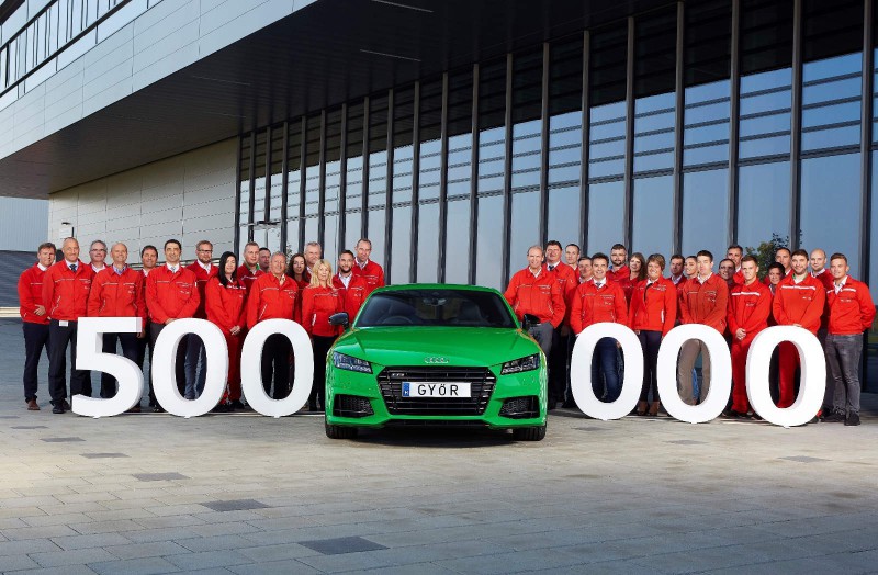 Венгерский завод выпустил 500 000 автомобиль Audi с 2013 года