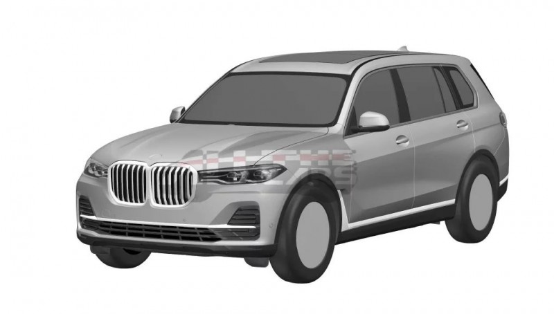 Будущий 2019 BMW X7 просочился в патентных изображениях