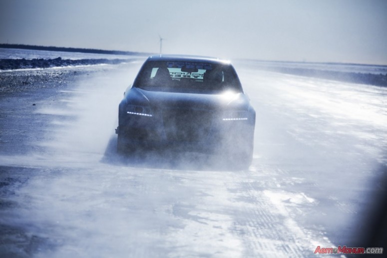 Новый рекорд скорости на льду: Audi RS6 на шинах Nokian [видео фото]