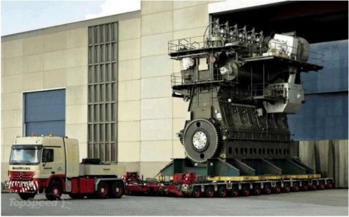 Самый большой двигатель в мире от Wartsila-Sulzer [8 фото]