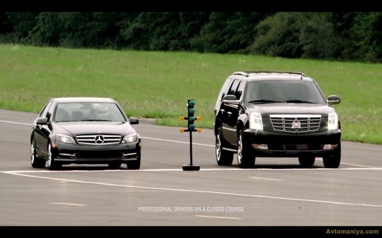 Cadillac Escalade оказывается быстрее, чем Mercedes C300