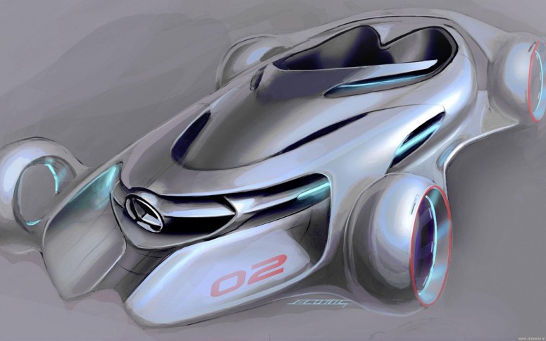 Mercedes Silver Arrow - футуристический концепт для Голливуда