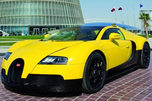 Bugatti представит в Катаре желтый Veyron