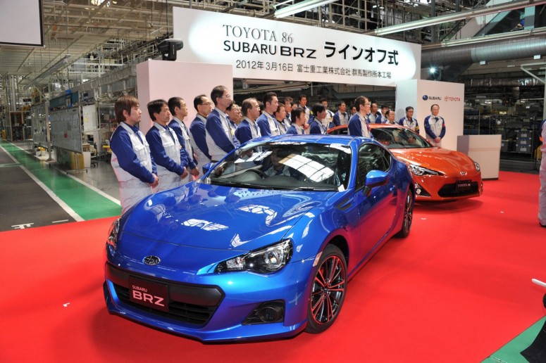 Subaru и Toyota запустили в серийное производство BRZ и GT 86