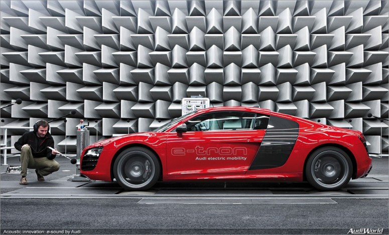 Как звучит электромобиль будущего: Audi e-tron [видео]
