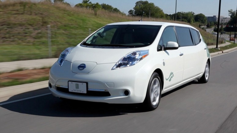 Nissan Leaf превратили в первый в мире электролимузин [видео]