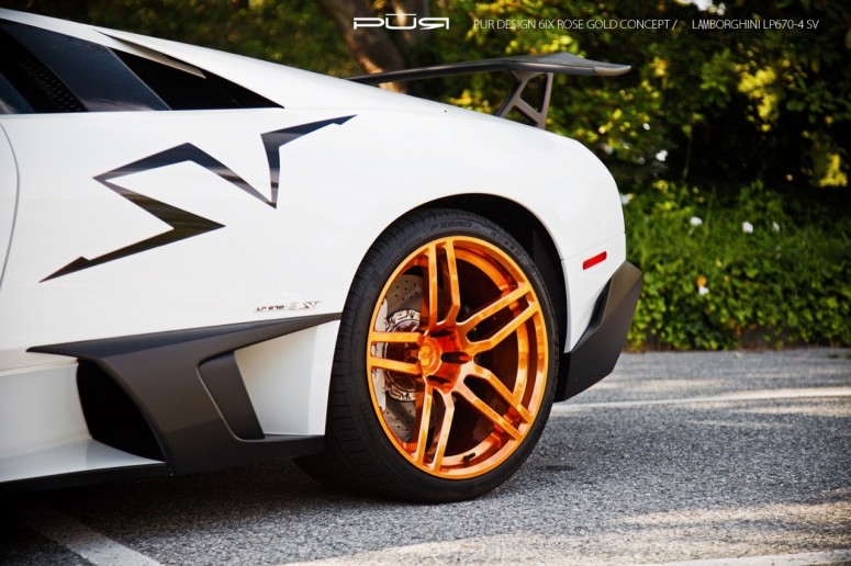 Lamborghini Murcielago «обули» в диски из розового золота PUR Wheels