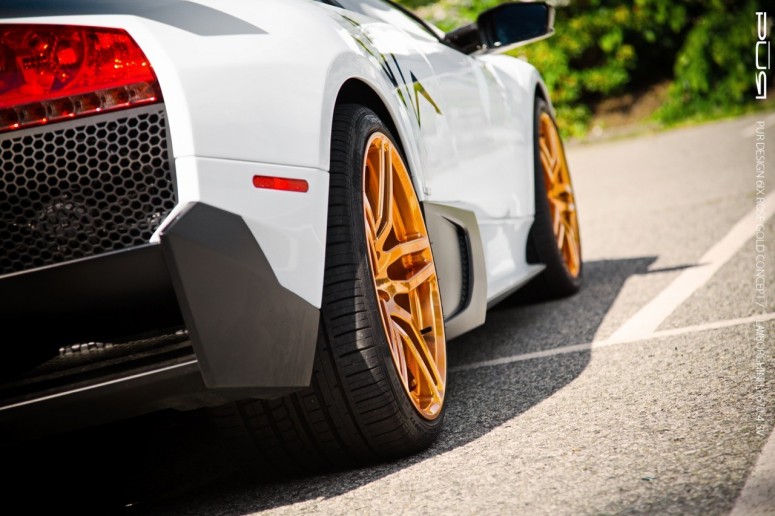 Lamborghini Murcielago «обули» в диски из розового золота PUR Wheels