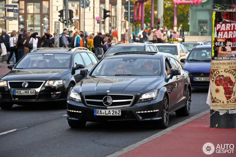 Заряженный универсал Mercedes CLS63 AMG 2013 вновь заметили в Германии