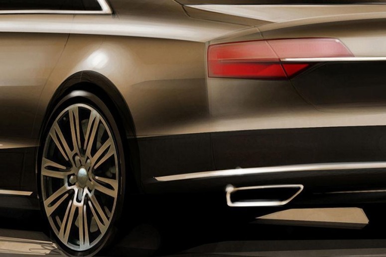 Audi A8 2014: первые наброски [скетчи]