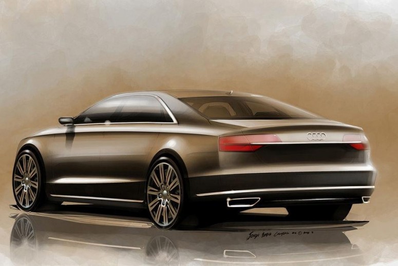 Audi A8 2014: первые наброски [скетчи]