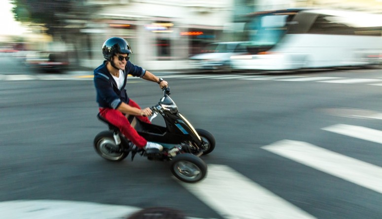 CES 2014: электрический трицикл Sway для города [видео]