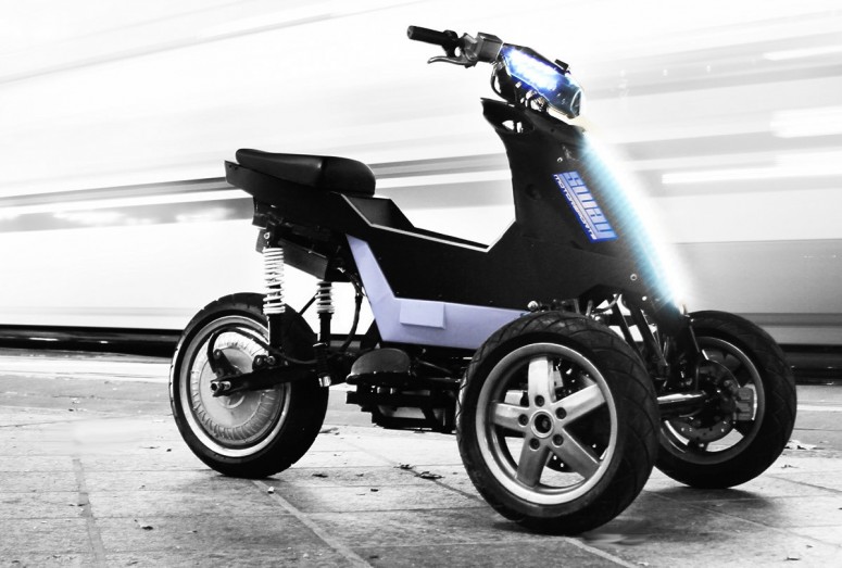 CES 2014: электрический трицикл Sway для города [видео]