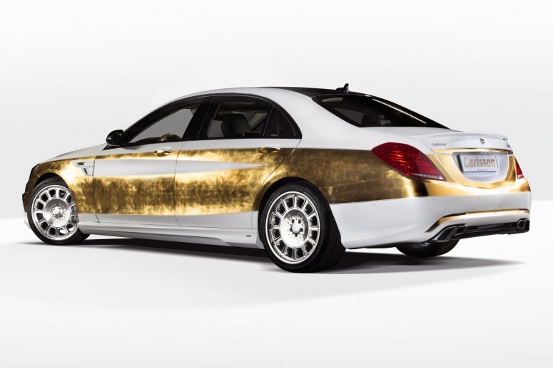 Тюнер Carlsson инкрустировали Mercedes S-Class сусальным золотом