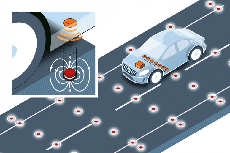 Volvo: «магнитные» дороги помогут системе автопилота