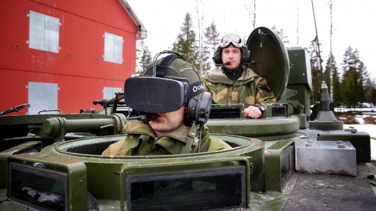 В Норвегии танкисты используют очки виртуальной реальности
