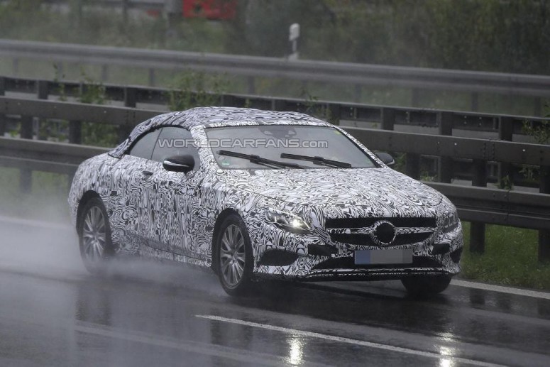 Кабриолет Mercedes-Benz S-Class засекли на тестах [фото]