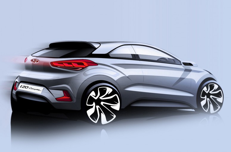 Hyundai работает над трех-дверным купе i20