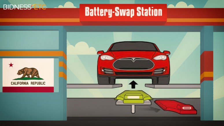 Tesla открыла станцию по замене батареи за 3 минуты
