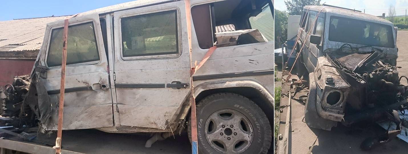 Как бронированный «Кубик» подорвался на мине в зоне АТО - 1