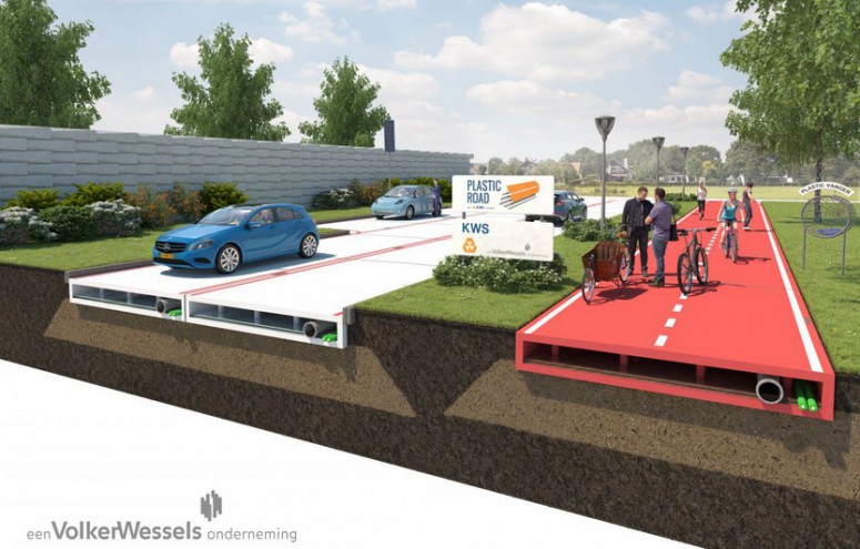 Голландцы начнут строить «вечные» дороги из пластика
