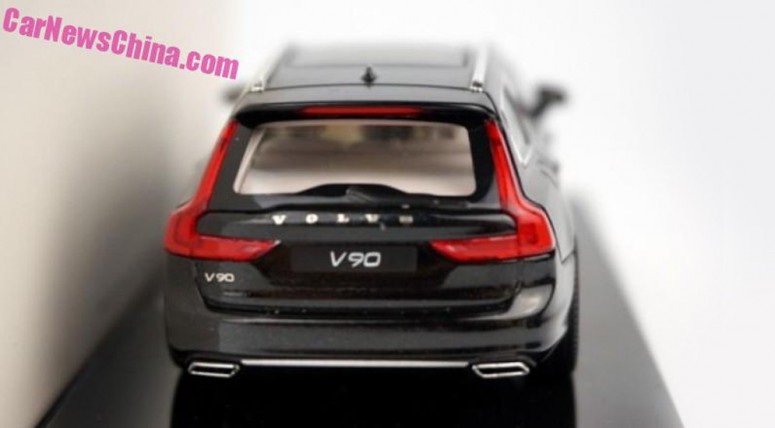 Внешность универсала Volvo V90 рассекретила игрушечная модель