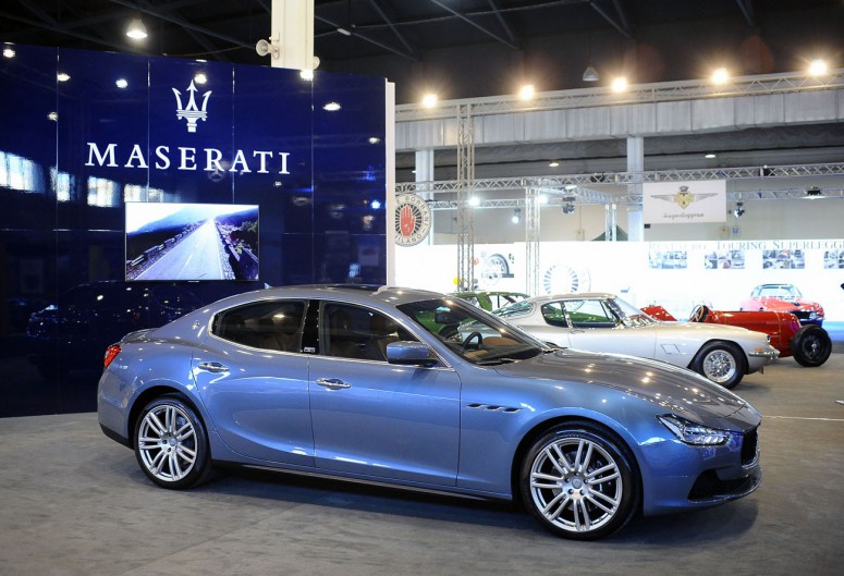 Стенд Maserati на выставке «Автомобили и мотоциклы эпохи»