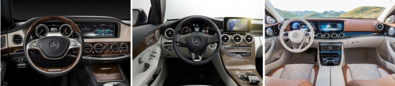 Насколько отличается стиль Mercedes C-, E- и S-Class