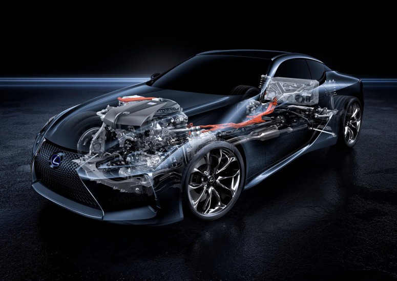 Гибридная система Lexus LC 500h может «поджечь задние шины» [видео]