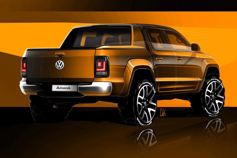 Обновленный 2016 VW Amarok показали в эскизах