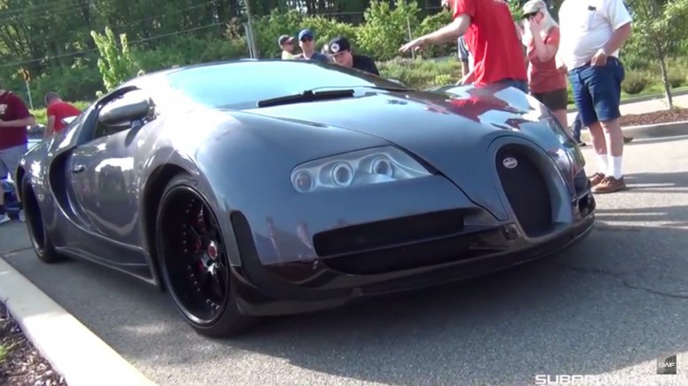 «Реплика» Bugatti Veyron привлекла внимание на слете суперкаров: видео