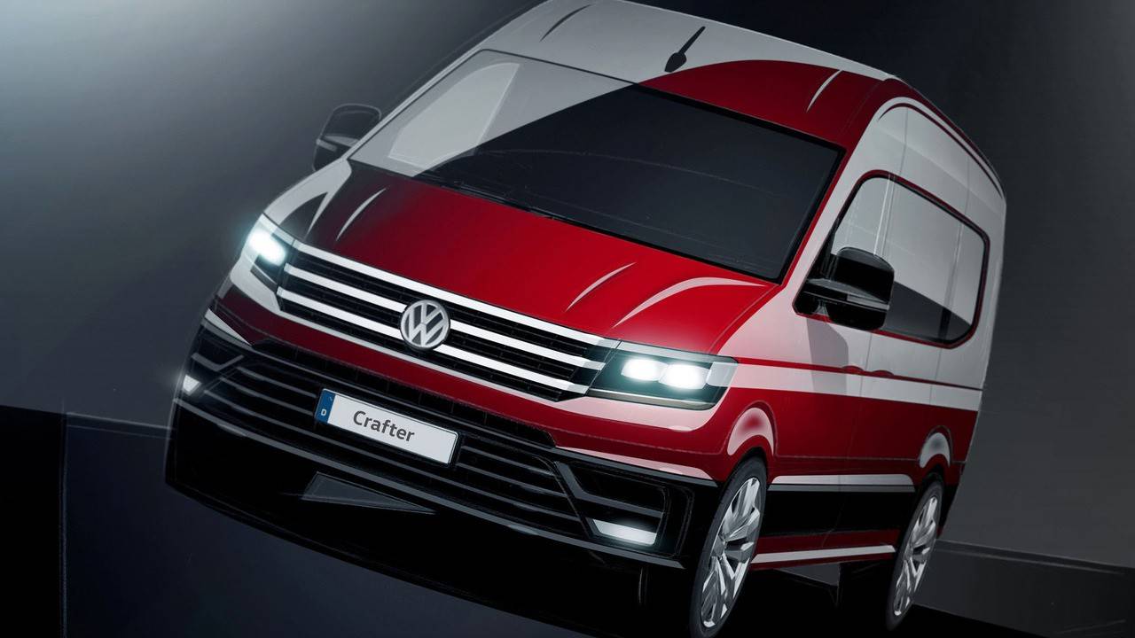 Volkswagen опубликовал тизеры фургона Crafter следующего поколения - 1