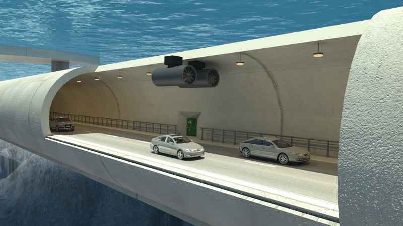 В Норвегии хотят построить сеть подводных дорог: видео