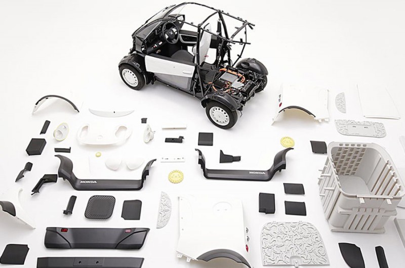 Honda показала мини электрокар, созданный с помощью 3D-печати