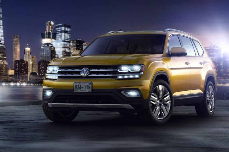 Новый внедорожник 2017 VW Atlas идет покорять Америку