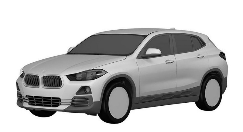 Новый 2018 BMW X2 SUV просочился в Сеть в виде патентных изображений