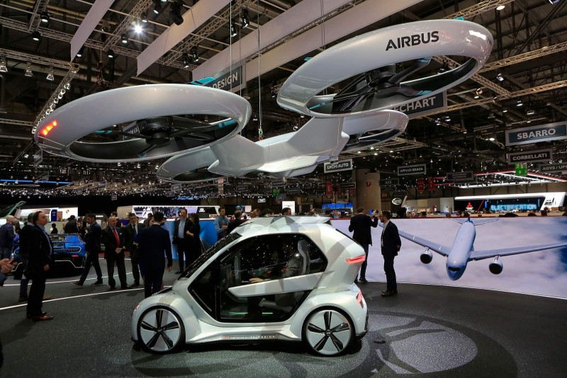 Женева 2018: Audi с помощью Airbus и Italdesign придумала летающий автомобиль