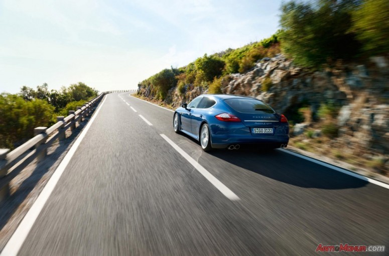 Гибридный 2012  Porsche Panamera S: 165 км/час на электротяге [14 фото]