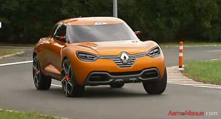 Концепт Renault Captur на дороге [видео]