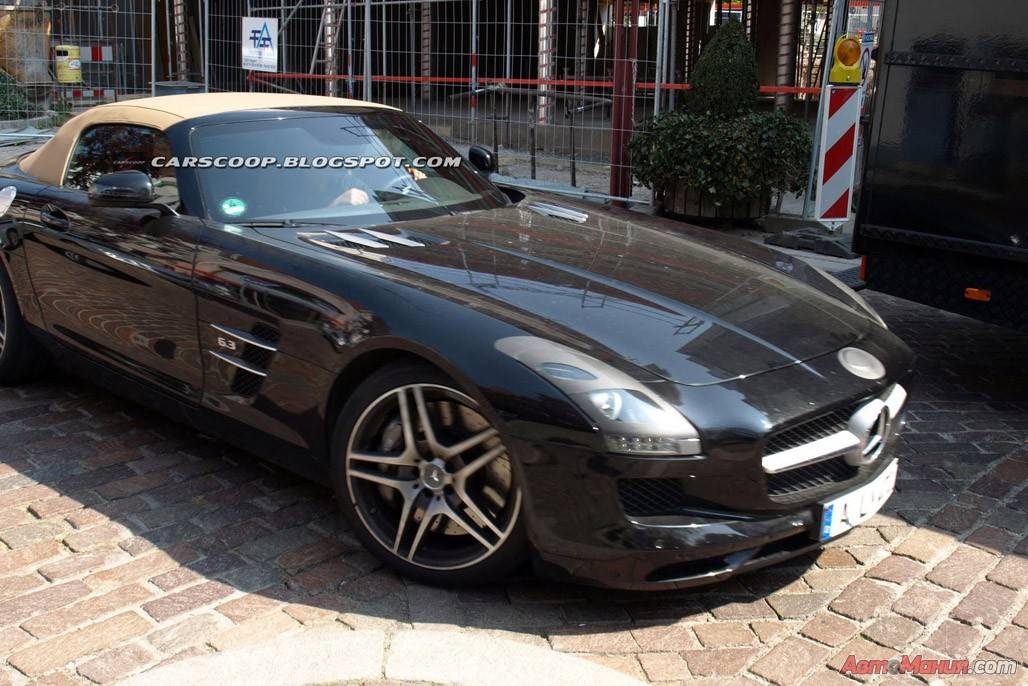 Новый SLS AMG Roadster: шпионские фото на улицах города - 2